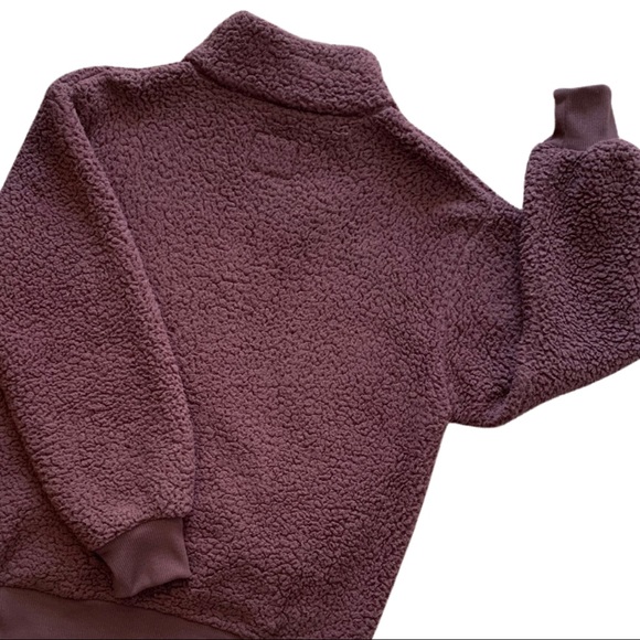 Sherpa Pullover Jacket w/ Pockets - Picture 6 of 8